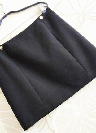 Новая без бирки черная короткая юбка известного бренда h&amp;m