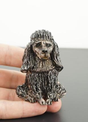 Статуетка собака пудель сувенір3 фото