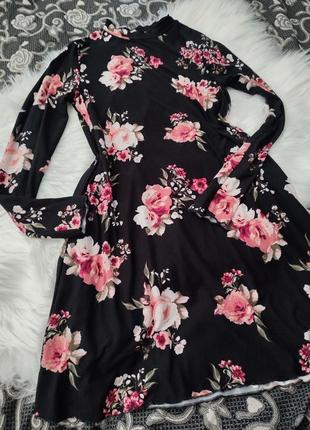 New look - мягенькое цветочное платье