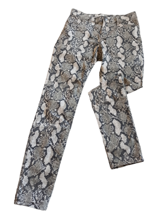 Стрейчові штани зі зміїним принтом h&m