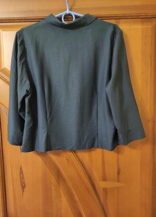 Натуральна блуза сорочка льон р.50/eur42 giani forte6 фото