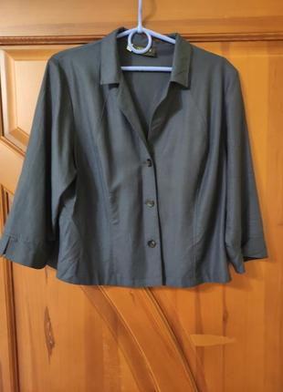 Натуральна блуза сорочка льон р.50/eur42 giani forte5 фото