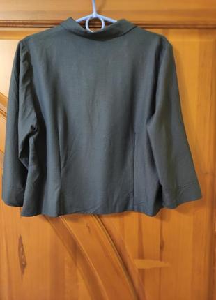 Натуральна блуза сорочка льон р.50/eur42 giani forte9 фото