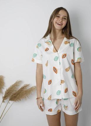 Домашний комплект рубашка, майка, шорты