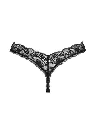 Donna dream thong obsessive чорні стринги мереживо2 фото