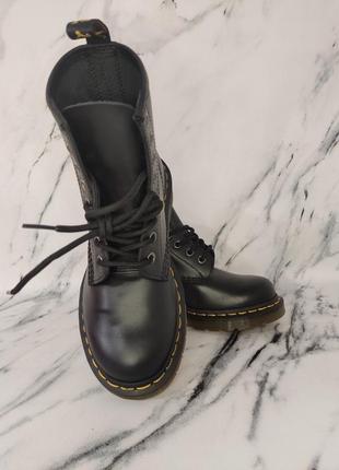 Ботинки женские dr. martens 1460 black nappa, 118220025 фото