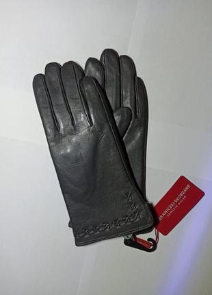 Жіночі шкіряні рукавички осінь-зима від польського виробника. на розмір xl-xxl7 фото
