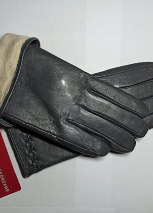 Жіночі шкіряні рукавички осінь-зима від польського виробника. на розмір xl-xxl8 фото