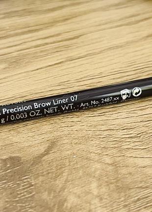 Оригинальный make up factory ultra precision brow liner подводка для бровей 07 taupy brown оригигинал карандаш для бровей2 фото