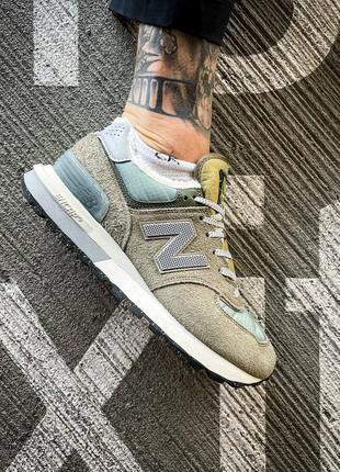 Чоловічі кросівки зелені new balance 574 legacy stone island