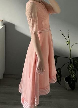Сукня персикова святкова4 фото