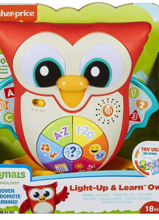 Интерактивная сова фишер-прайс linkimals interactive learning toy owl