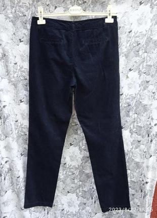 Микро-вельветовые, классные брюки в стиле мом, с защипами3 фото