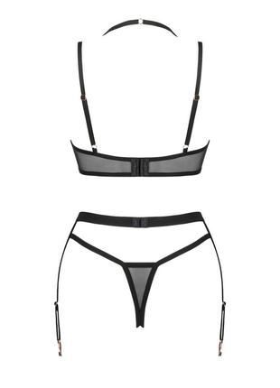 Selinne set with garter belt obsessive комплект женского белья с поясом для чулок3 фото