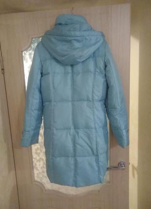Пуховик binngher блакитний