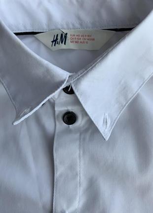 Белая рубашка в школу h&amp;m next zara george3 фото
