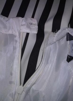 Новая юбка черно-белая в полоску короткая f&amp;f4 фото