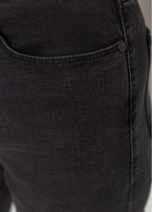 Джинси жіночі стрейчові темно-сірі4 фото