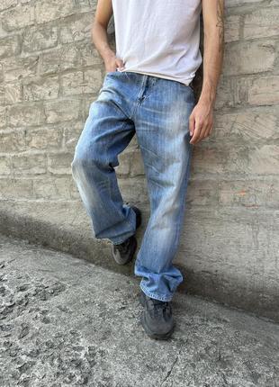 Винтажные потертые джинсы carhartt texas2 фото