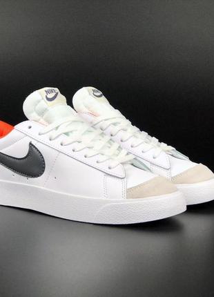 Кроссовки nike blazer low белые3 фото