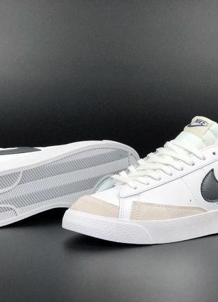 Кроссовки nike blazer low белые2 фото