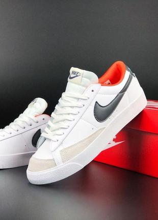 Кроссовки nike blazer low белые