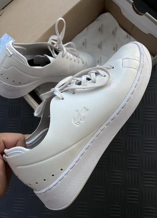 Белые кеды lacoste оригинал
