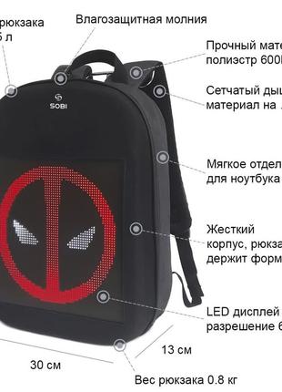 Школьный рюкзак mark ryden sobi pixel  на 16 л3 фото