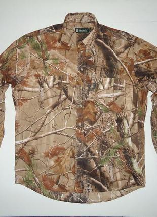 Сорочка deerhunter realtree cotton камуфляж ліс для полювання (m-l)