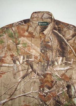 Сорочка deerhunter realtree cotton камуфляж ліс для полювання (m-l)3 фото