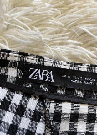 Юбка шорты в клетку с узлом zara7 фото