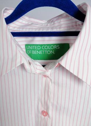 Брендова сорочка в смужку united colors of benetton4 фото