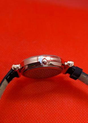 Стильные женские черные часы ➕ подарок женский браслет5 фото