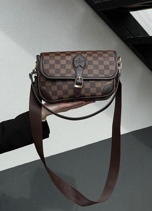 Сумочка louis vuitton diane brown chess3 фото