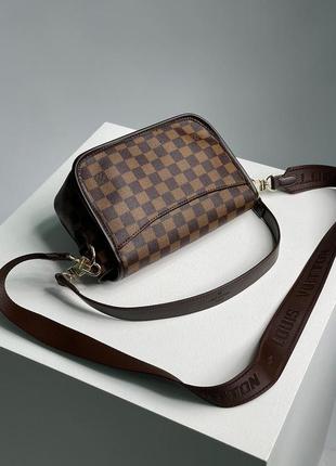 Сумочка louis vuitton diane brown chess5 фото