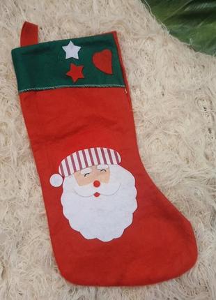 Новогодний декор, носок для подарков, конфет3 фото