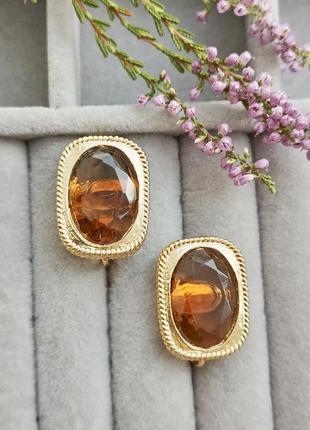 Красивые винтажные клипсы sarah coventry, "golden embers", винтаж4 фото