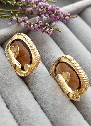 Красиві вінтажні кліпси sarah coventry, "golden embers", вінтаж5 фото