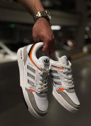 Adidas drop step white orange