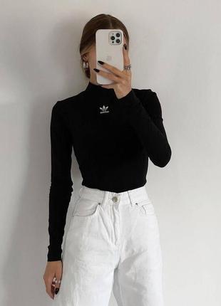 Базовый боди с длинными рукавами с стойкой на горле вискоза размеры норма