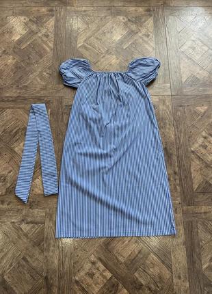 Платье легкое, летний сарафан в полоску zara, размер s5 фото