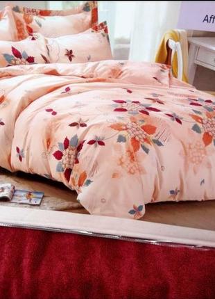 Двухспальный комплект постельного белья из фланели"classic"1 фото