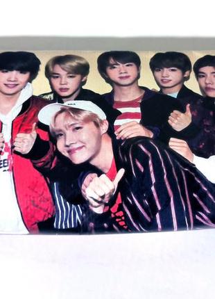 Пенал школьный bts bangtan boys бтс двухсторонний 22х11 см (pn_0003)