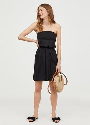 Черное трикотажное короткое платье из вискозы atmosphere #2008