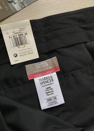 Брюки в клетку с защитой от сминания marks&spenser7 фото