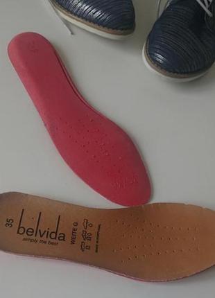 Кожаные стильные качественные туфли belvida португалия .3 фото