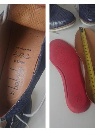 Кожаные стильные качественные туфли belvida португалия .8 фото