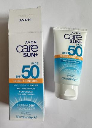 Солнцезащитный матирующий крем для лица spf 50, 50 мл1 фото