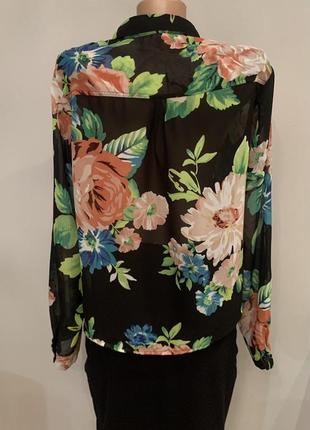 Элегантная брендовая блузка в красивом принте3 фото