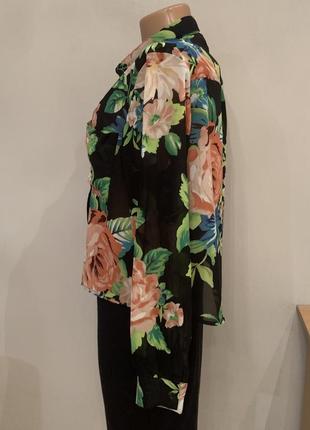 Элегантная брендовая блузка в красивом принте6 фото